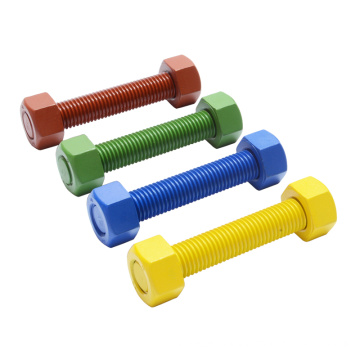 Color Plated threaded rod stud bolt